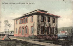 Carnegie Building, L.I Cold Spring Harbor, NY Postcard Postcard