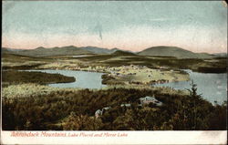 Adirondack Mountains, Lake Placid and Mirror Lake Postcard