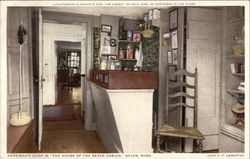 Hepzibah's Shop in "The House of the Seven Gables" Salem, MA Postcard Postcard