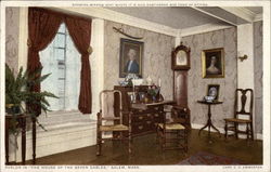 The House of the Seven Gables - Parlor Salem, MA Postcard Postcard