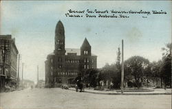 Bexar Co. Courthouse Showing Main Plaza San Antonio, TX Postcard Postcard