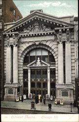 Colonial Theatre Chicago, IL Postcard Postcard