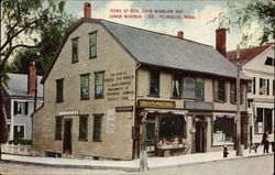 Home of General John Winslow an dJames Warren, 1739 Plymouth, MA Postcard Postcard