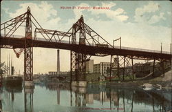 Holton Street Viaduct Milwaukee, WI Postcard Postcard