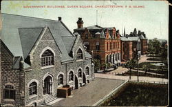 Government Buildings, Queen Square Charlottetown, PE Canada Prince Edward Island Postcard Postcard