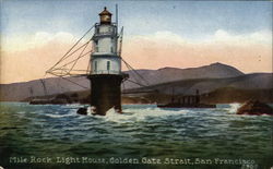 Mile Rock Lighthouse, Golden Gate Strait Postcard