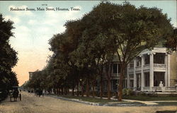 Residence Scene, Main Street Postcard