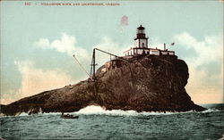 Tillamook Rock and Lighthouse Oregon Postcard Postcard