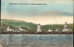 Ediz Hook Light Station Port Angeles, WA Postcard Postcard