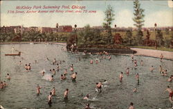 McKinley Park Swimming Pool Chicago, IL Postcard Postcard