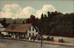 Railway Depot Postcard