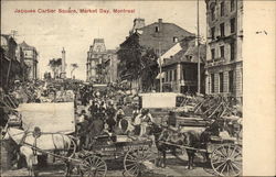 Jaques Carter Square, Market Day Postcard