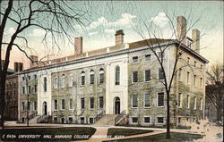 University Hall, Harvard College Postcard