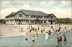 Bathing Beach at McKinley Park Milwaukee, WI Postcard Postcard