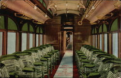 Buffet Observation Car on the Chicago & Milwaukee Electric Railroad Postcard