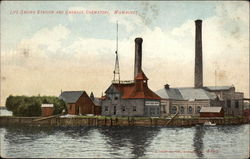 Life-Saving Station and Garbage Crematory Milwaukee, WI Postcard Postcard