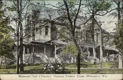 Memorial Hall (Theater) National Soldiers Home Postcard