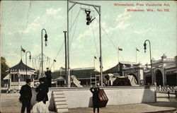 Wonderland, Free Vaudeville Act Postcard