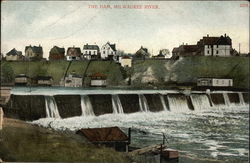 The Dam, Milwaukee River Postcard