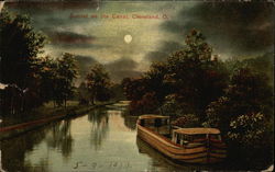 Sunset on the Canal Postcard