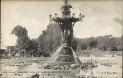 Bartholdi Fountain, Botanical Gardens Postcard