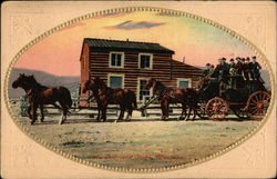 An Overland Stage Postcard