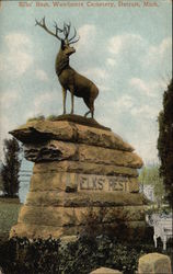 Elks' Rest, Woodmere Cemetery Detroit, MI Postcard Postcard