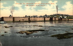 Riverside and Dan River Cotton Mills, the Largest in the South Danville, VA Postcard Postcard