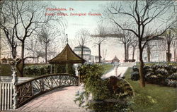 Zoological Gardens - Rustic Bridge Postcard