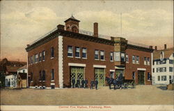 Central Fire Station Postcard