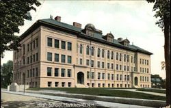 High School Manchester, NH Postcard Postcard