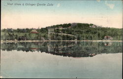 West Shore & Cottages Granite Lake Postcard