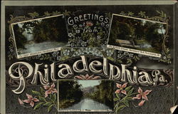 Greetings from Philadelphia, PA Pennsylvania Postcard Postcard