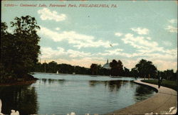 Contennial Lake, Fairmount Park Philadelphia, PA Postcard Postcard