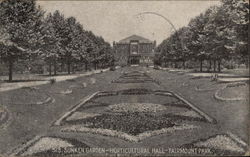 Sunken Garden, Horticultural Hall, Fairmount Park Postcard