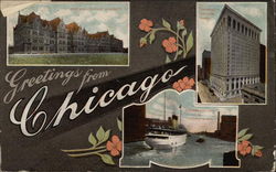 Greetings from Chicago Illinois Postcard Postcard