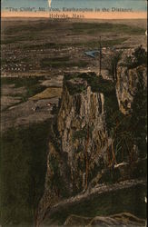 "The Cliffs", Mt. Tom, Easthampton in the distance Holyoke, MA Postcard Postcard