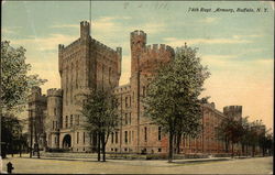 74th Regiment Armory Buffalo, NY Postcard Postcard