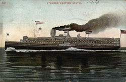 Steamer Western States Postcard