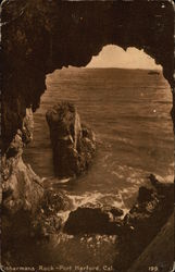 Fishermans Rock, Port Harford Postcard