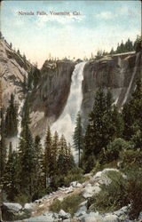 Nevada Falls Yosemite, CA Yosemite National Park Postcard Postcard