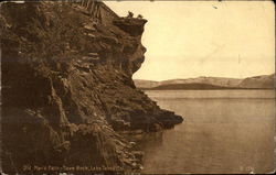 Old Man's Face-Cave Rock Postcard