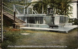 Drinking Fountain of San Louis Hot Sulphur Springs Postcard