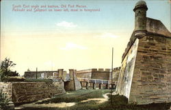 South East Angle and Bastion, Old Fort Marion St. Augustine, FL Postcard Postcard