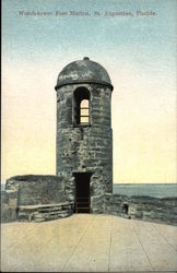 Watch-tower at Fort Marion Postcard