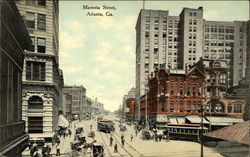 Marietta Street Atlanta, GA Postcard Postcard