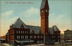 Dearborn Street Depot Chicago, IL Postcard Postcard