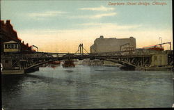 Dearborn Street Bridge Postcard