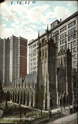 Presbyterian Church, Sixth Avenue Pittsburgh, PA Postcard Postcard