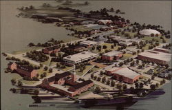 Aerial View of Anderson College Campus Indiana Postcard Postcard